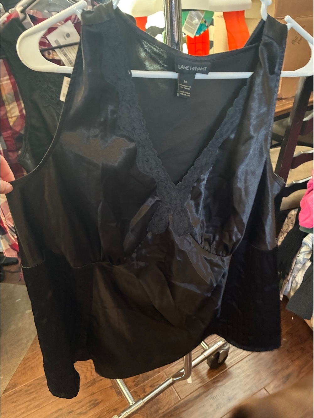 Lane Bryant black sleeveless cami
